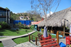 Outdoor Kayu Resort For Sale Purchase Business El Salvador La Libertad Sunzal Surf Break Kayu Walkway Deck Palapa View 2