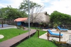 Outdoor Kayu Resort For Sale Purchase Business El Salvador La Libertad Sunzal Surf Break Walkway Deck Palapa View
